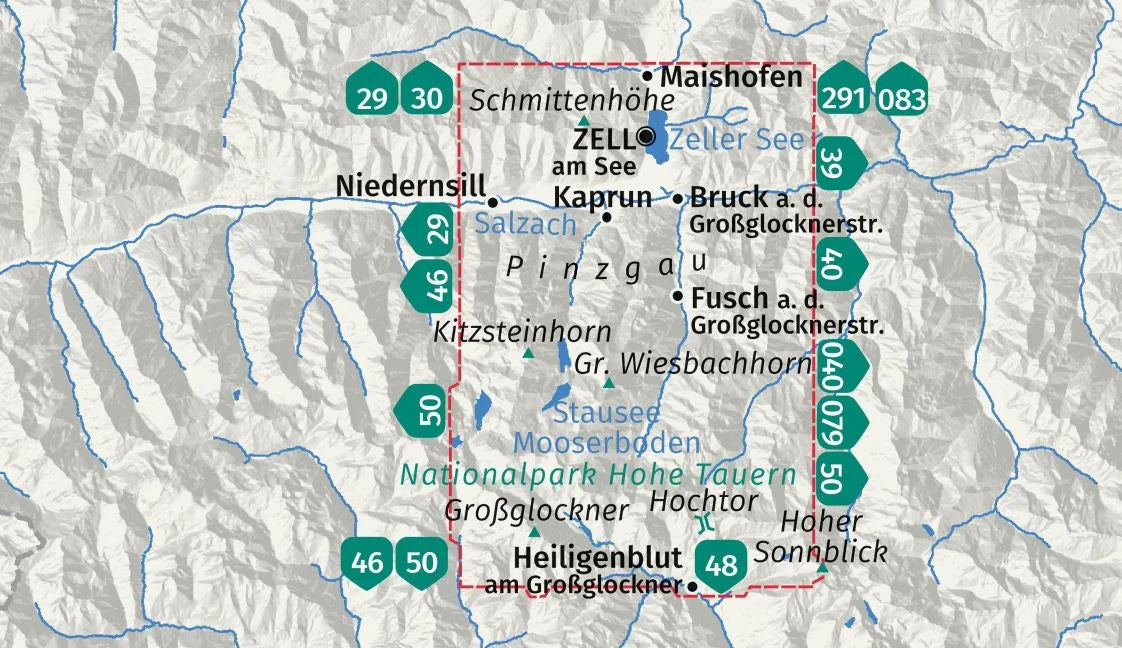 030 Zell am See, Kaprun 1:35.000 - Kompass Wanderkarte