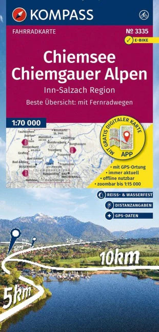 3335 Chiemsee, Chiemgauer Alpen - 1:70.000