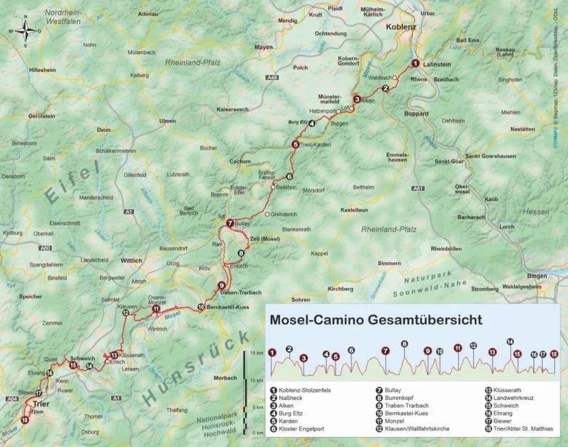 Mosel-Camino Outdoor Wanderführer