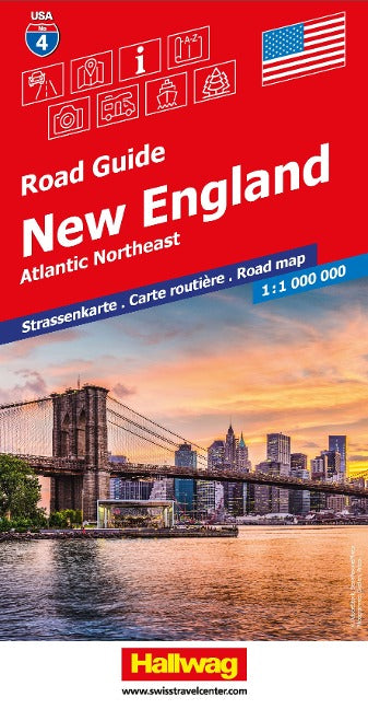 New England-04 USA USA Road Guide 1.000.000 - Hallwag