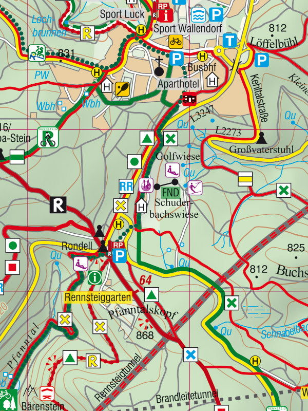 Oberhof Rad- und Wanderkarte (wetterfest)