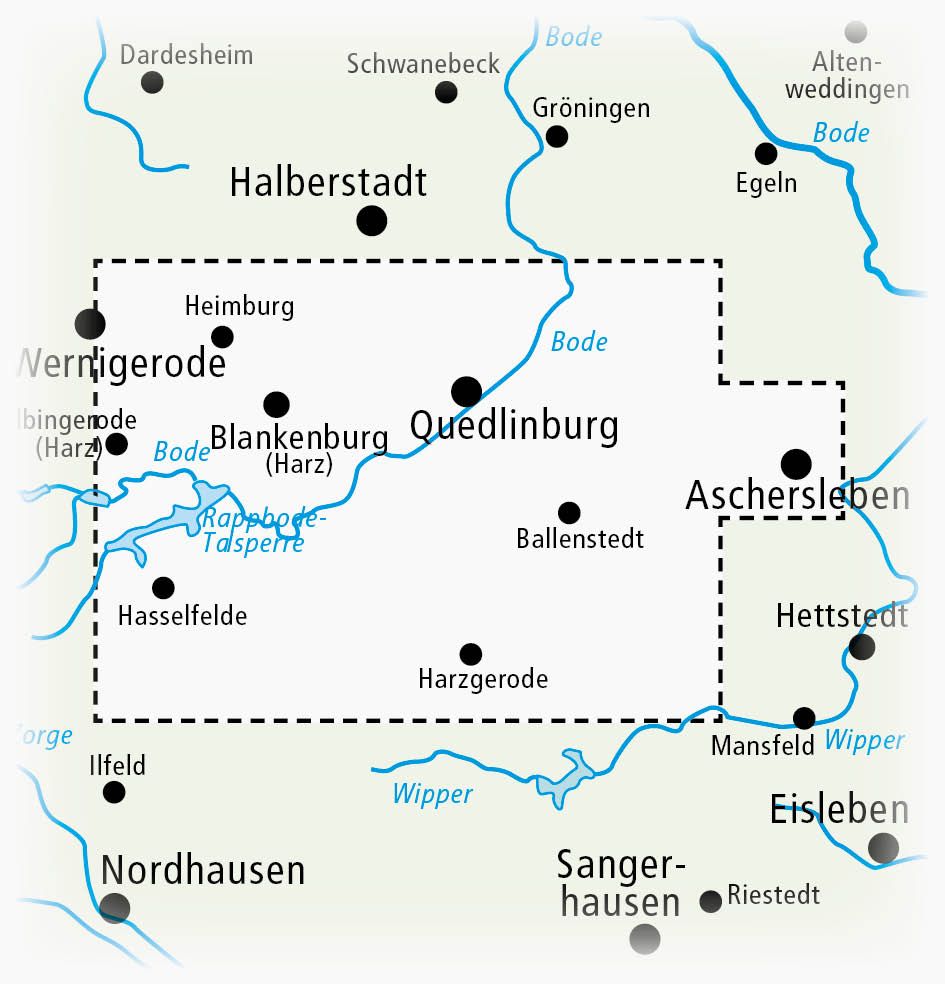 Bodetal - Selketal 1:50000 - Freytag & Berndt