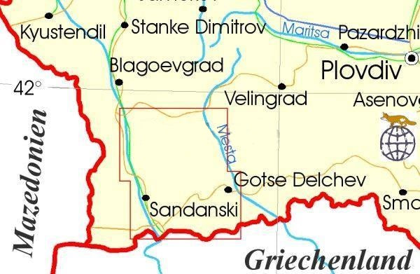 Pirin-Gebirge Wanderkarte 1:50.000