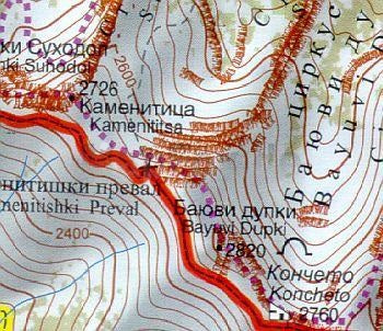 Pirin-Gebirge Wanderkarte 1:50.000