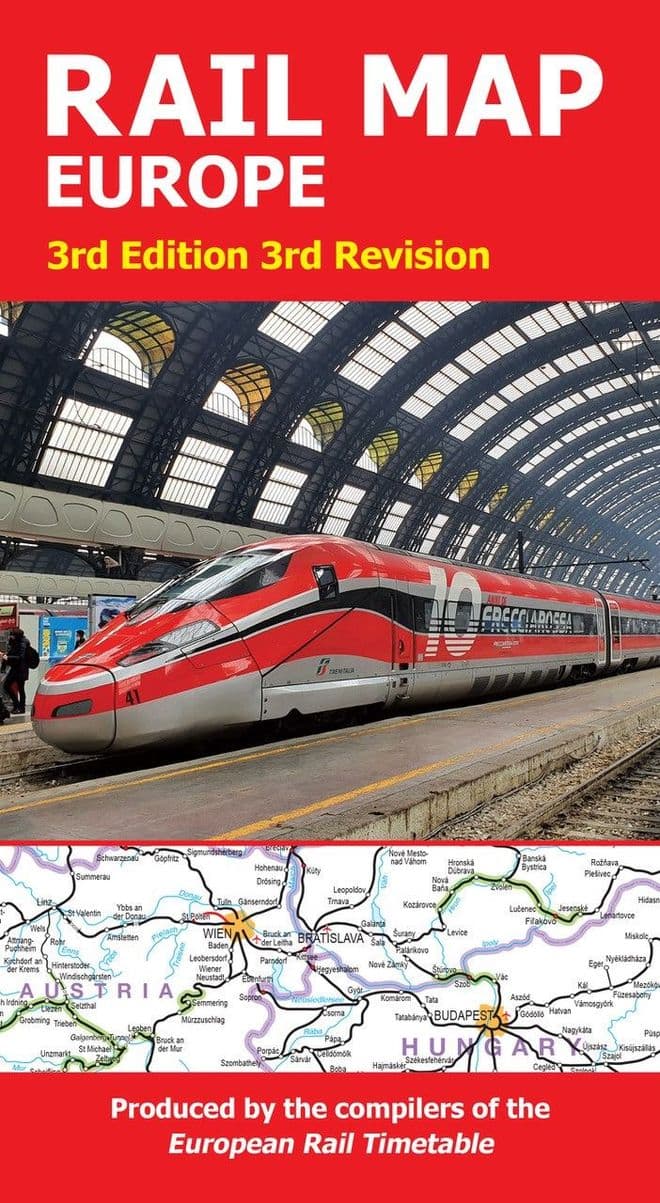 Rail Map Europe - European Rail Timetable Limited