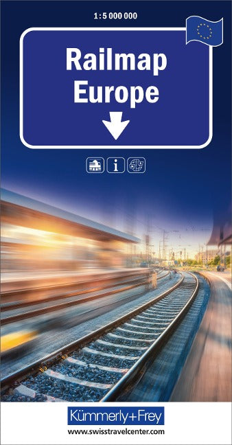 Railmap Europa  - Eisenbahnkarte