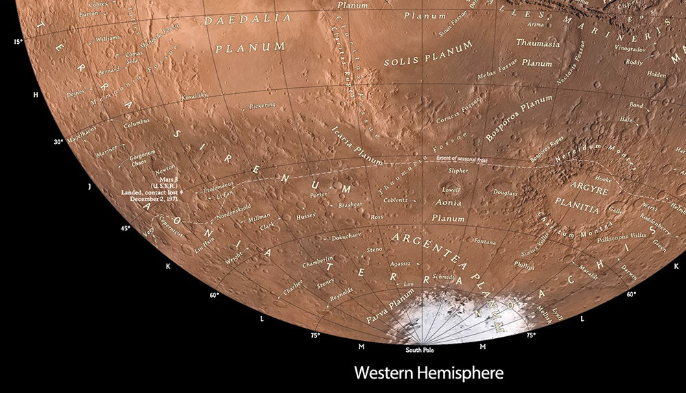 National Geographic "Red Planet" (Mars Globus)