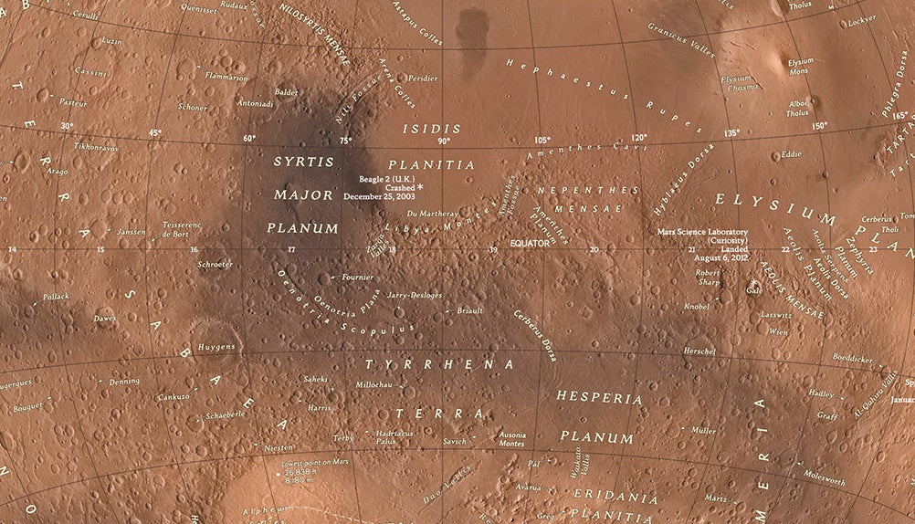 National Geographic "Red Planet" (Mars Globus)