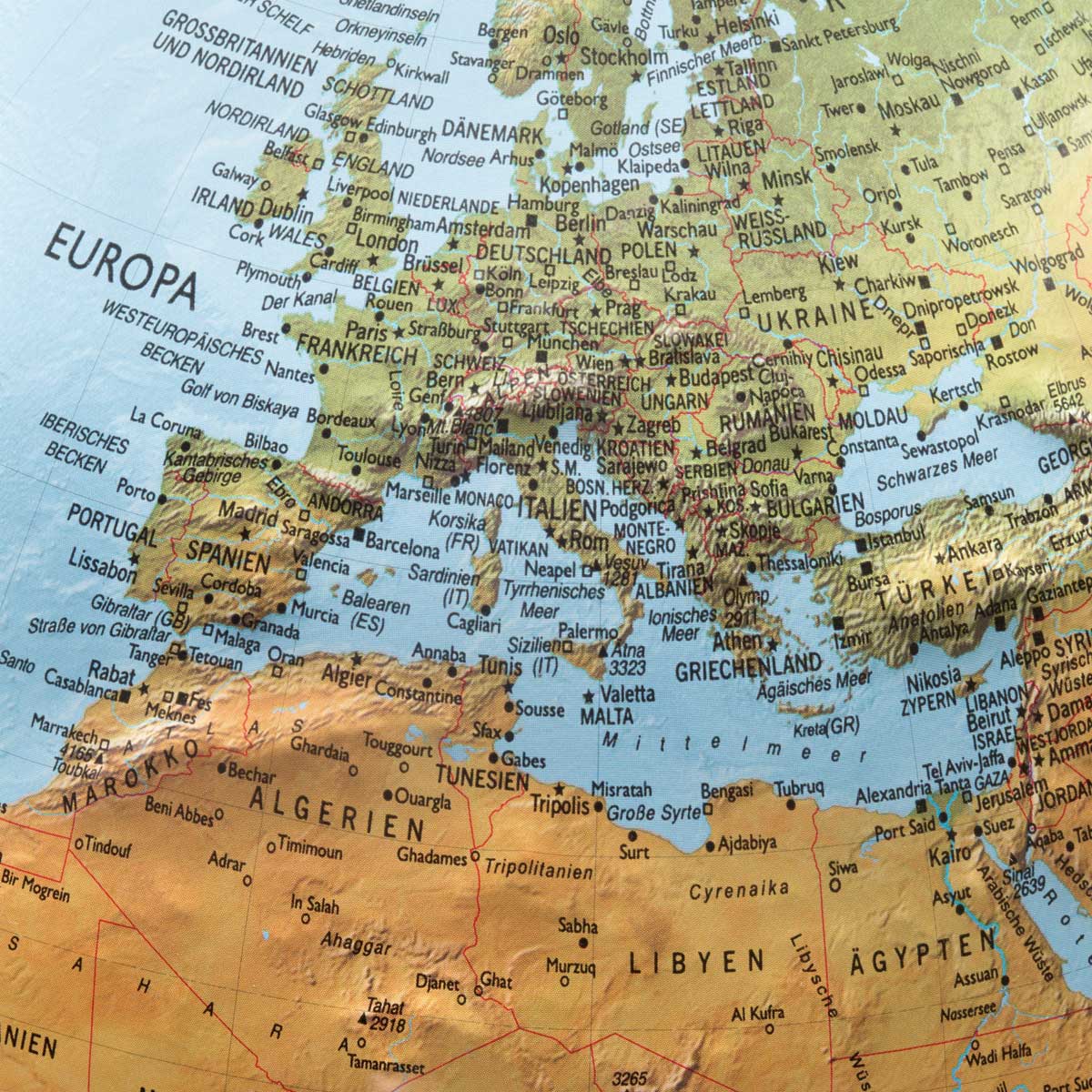 Reliefglobus Atmosphere R4 gold