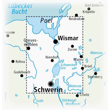 Schwerin-Wismar-Insel Poel 1:60000 - Freytag & Berndt