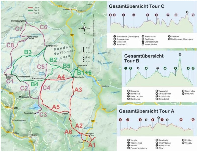 Rondane Outdoor Wanderführer Norwegen