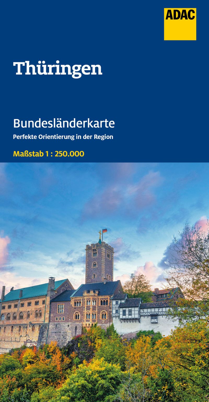 Thüringen 1:250.000 - ADAC Bundesländerkarte