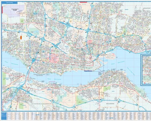 Ville de Quebec - Stadtplan