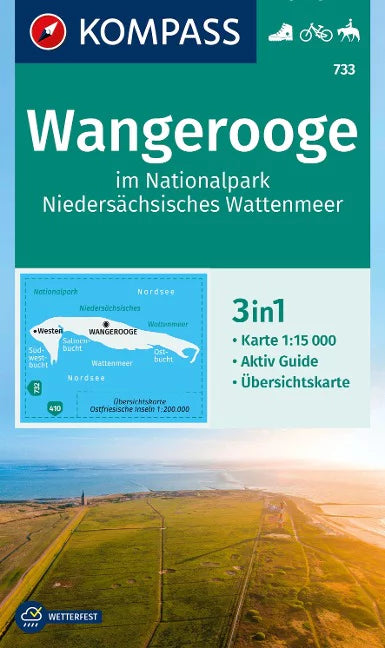 733 Wangerooge 1:50.000 - Kompass Wanderkarte