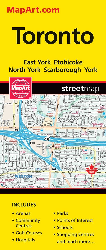 Toronto Street Map - Stadtplan