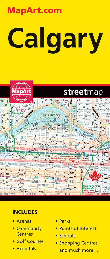 Calgary Street Map - Stadtplan