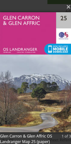 Landranger Map Schottland 1:50.000 - Wanderkarten