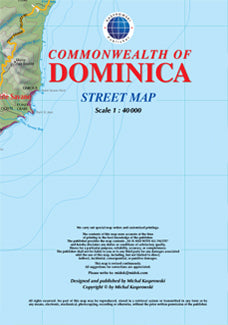 Dominica Straßenkarte - 1:40.000