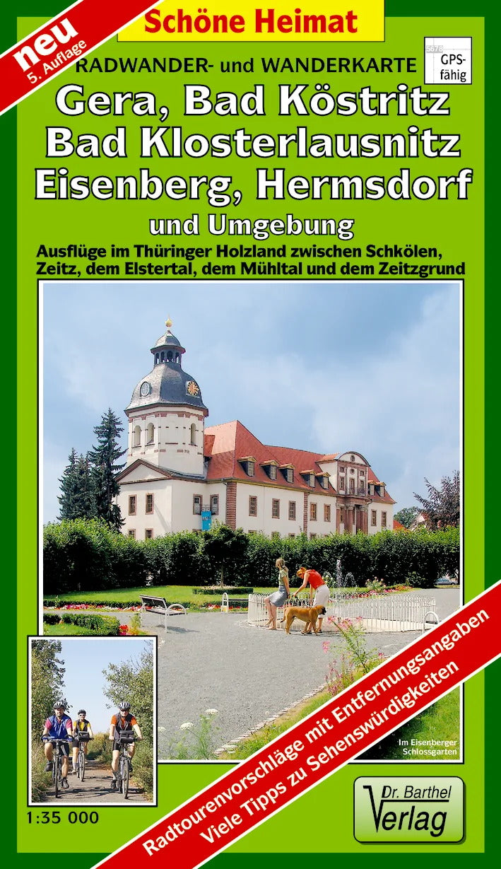 100 Gera, Bad Köstritz, Bad Klosterlausnitz, Eisenberg, Hermsdorf und Umgebung 1:35.000