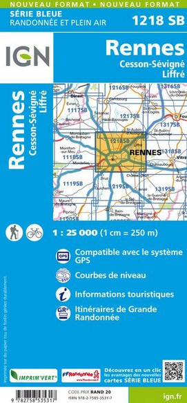 Pays de La Loire 1:25.000 - Topographische Karte Frankreich Série Bleue