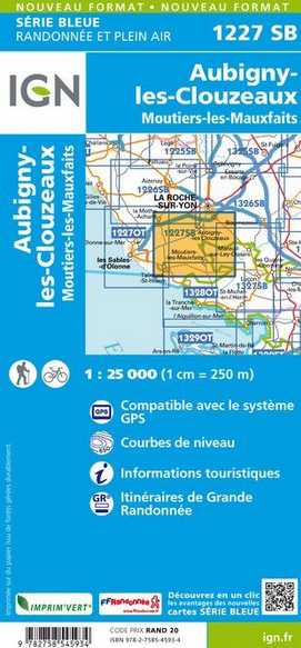 Aquitaine Nord 1:25.000 - Topographische Karte Frankreich Série Bleue