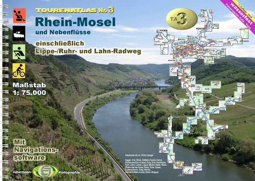 TourenAtlas TA3 - Wasserwandern Rhein-Mosel