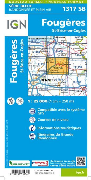 Pays de La Loire 1:25.000 - Topographische Karte Frankreich Série Bleue