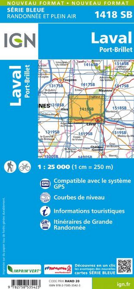 Pays de La Loire 1:25.000 - Topographische Karte Frankreich Série Bleue