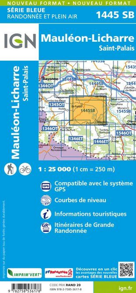 Aquitaine Süd 1:25.000 - Topographische Karte Frankreich Série Bleue