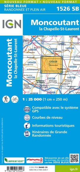 Pays de La Loire 1:25.000 - Topographische Karte Frankreich Série Bleue