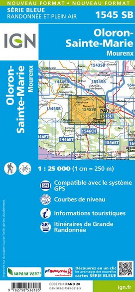 Aquitaine Süd 1:25.000 - Topographische Karte Frankreich Série Bleue