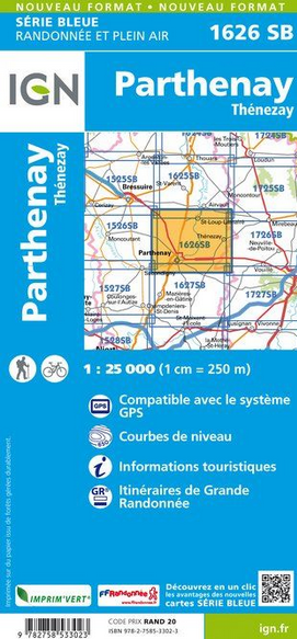 Aquitaine Nord 1:25.000 - Topographische Karte Frankreich Série Bleue