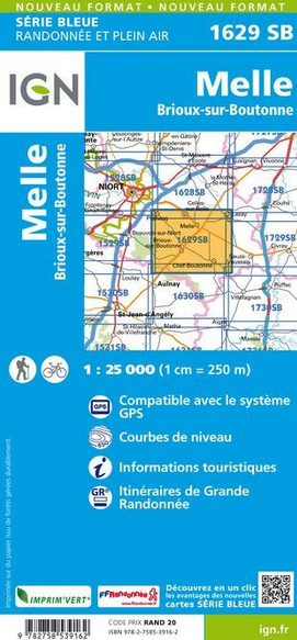 Aquitaine Nord 1:25.000 - Topographische Karte Frankreich Série Bleue