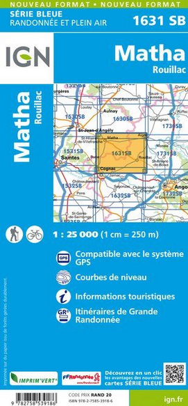 Aquitaine Nord 1:25.000 - Topographische Karte Frankreich Série Bleue