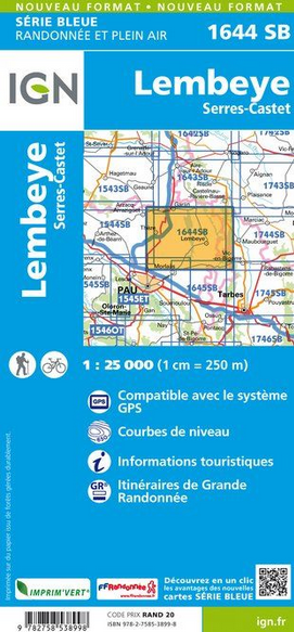 Aquitaine Süd 1:25.000 - Topographische Karte Frankreich Série Bleue