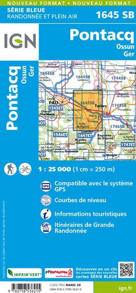 Midi-Pyrénées 1:25.000 - Topographische Karte Frankreich Série Bleue