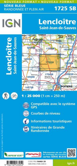 Aquitaine Nord 1:25.000 - Topographische Karte Frankreich Série Bleue