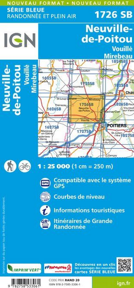 Aquitaine Nord 1:25.000 - Topographische Karte Frankreich Série Bleue