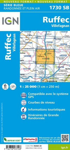 Limousin 1:25.000 - Topographische Karte Frankreich Série Bleue