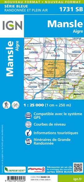 Limousin 1:25.000 - Topographische Karte Frankreich Série Bleue