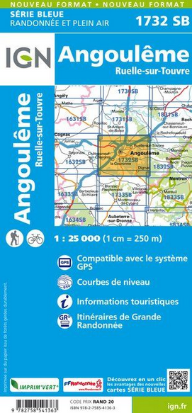 Limousin 1:25.000 - Topographische Karte Frankreich Série Bleue