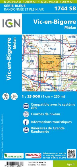 Midi-Pyrénées 1:25.000 - Topographische Karte Frankreich Série Bleue