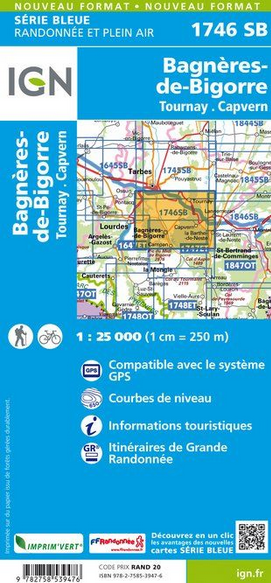 Pyrenäen 1:25.000 - Topographische Karte Frankreich Série Bleue