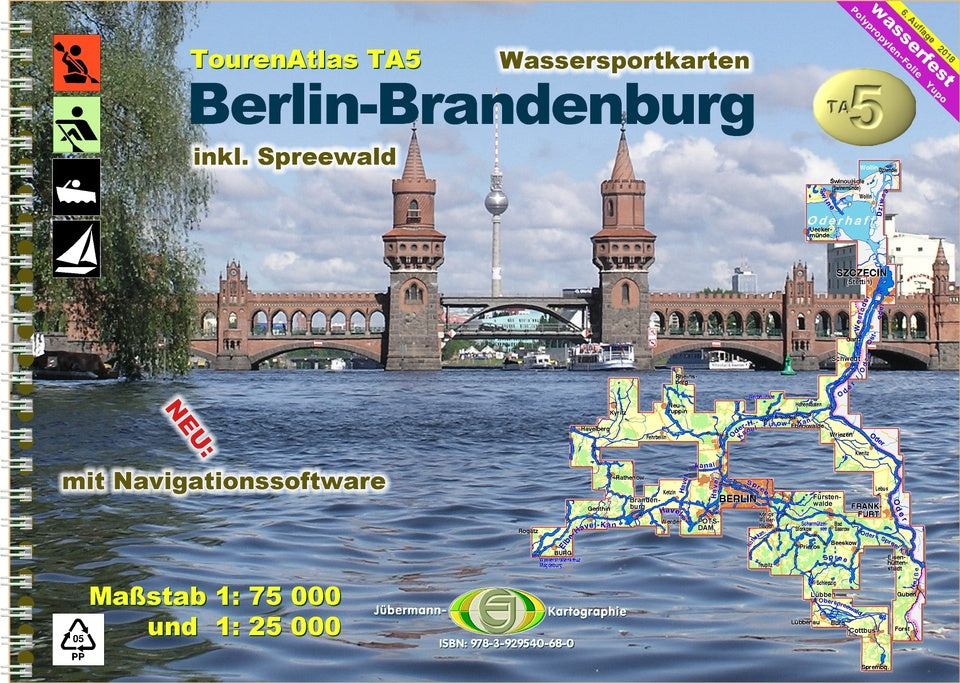 TourenAtlas TA5 - Wasserwandern Berlin-Brandenburg mit Spreewald