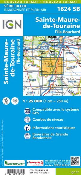 Pays de La Loire 1:25.000 - Topographische Karte Frankreich Série Bleue