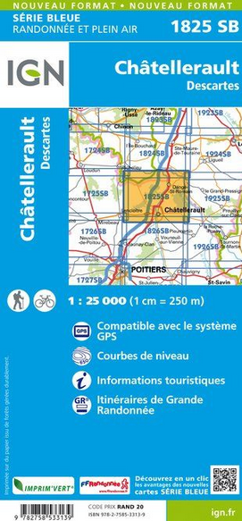 Aquitaine Nord 1:25.000 - Topographische Karte Frankreich Série Bleue