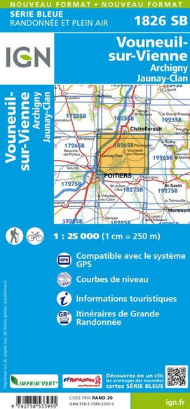 Aquitaine Nord 1:25.000 - Topographische Karte Frankreich Série Bleue