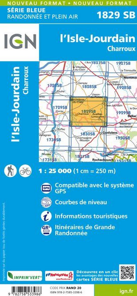 Limousin 1:25.000 - Topographische Karte Frankreich Série Bleue