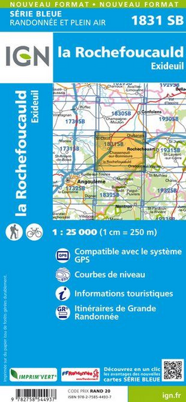 Aquitaine Nord 1:25.000 - Topographische Karte Frankreich Série Bleue