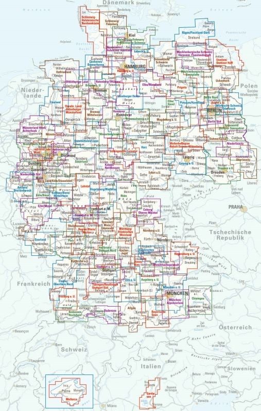 Würzburg / Fränkisches Weinland - ADFC Regionalkarte